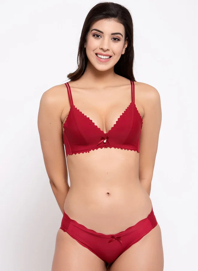PRIZO PRIZO Lightly-Padded Lingerie Set PZ-LS-010-RED